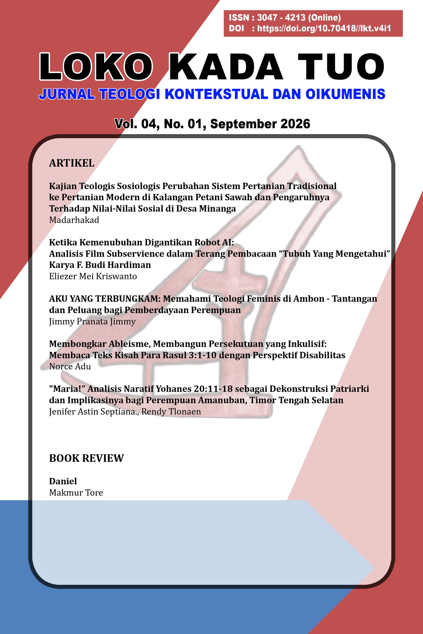 					View Vol. 4 No. 1 (2026): September 2026
				